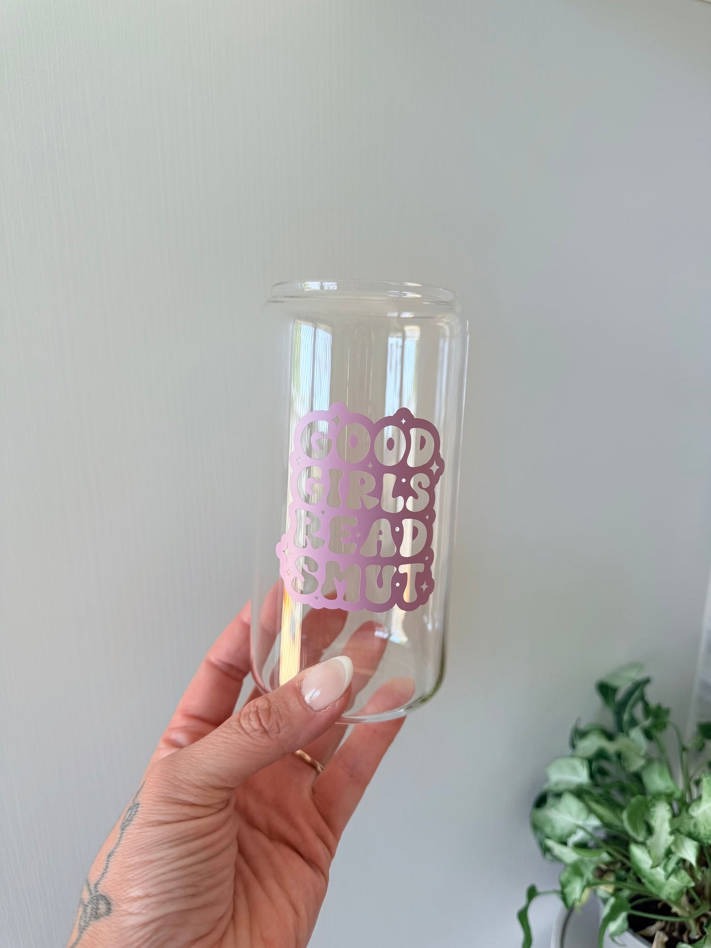 Good Girls Read Smut Glass Can