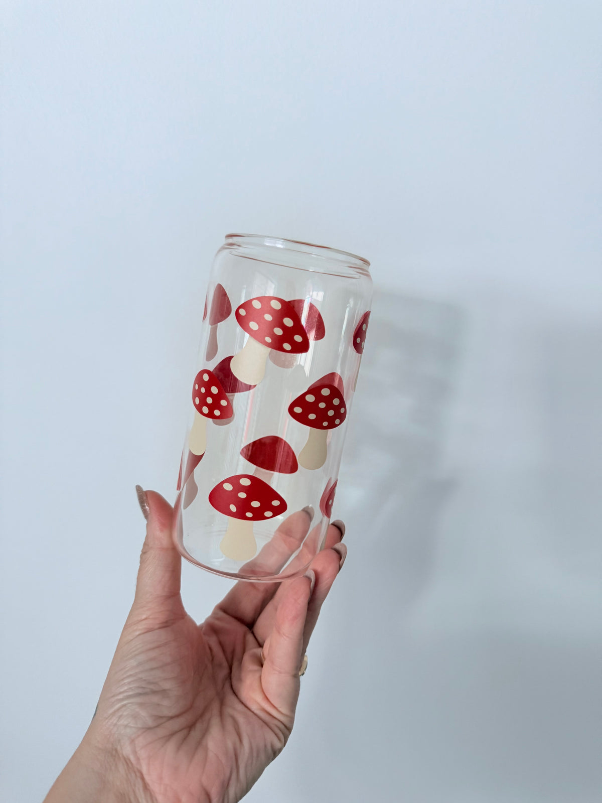 Mushroom Glass Can