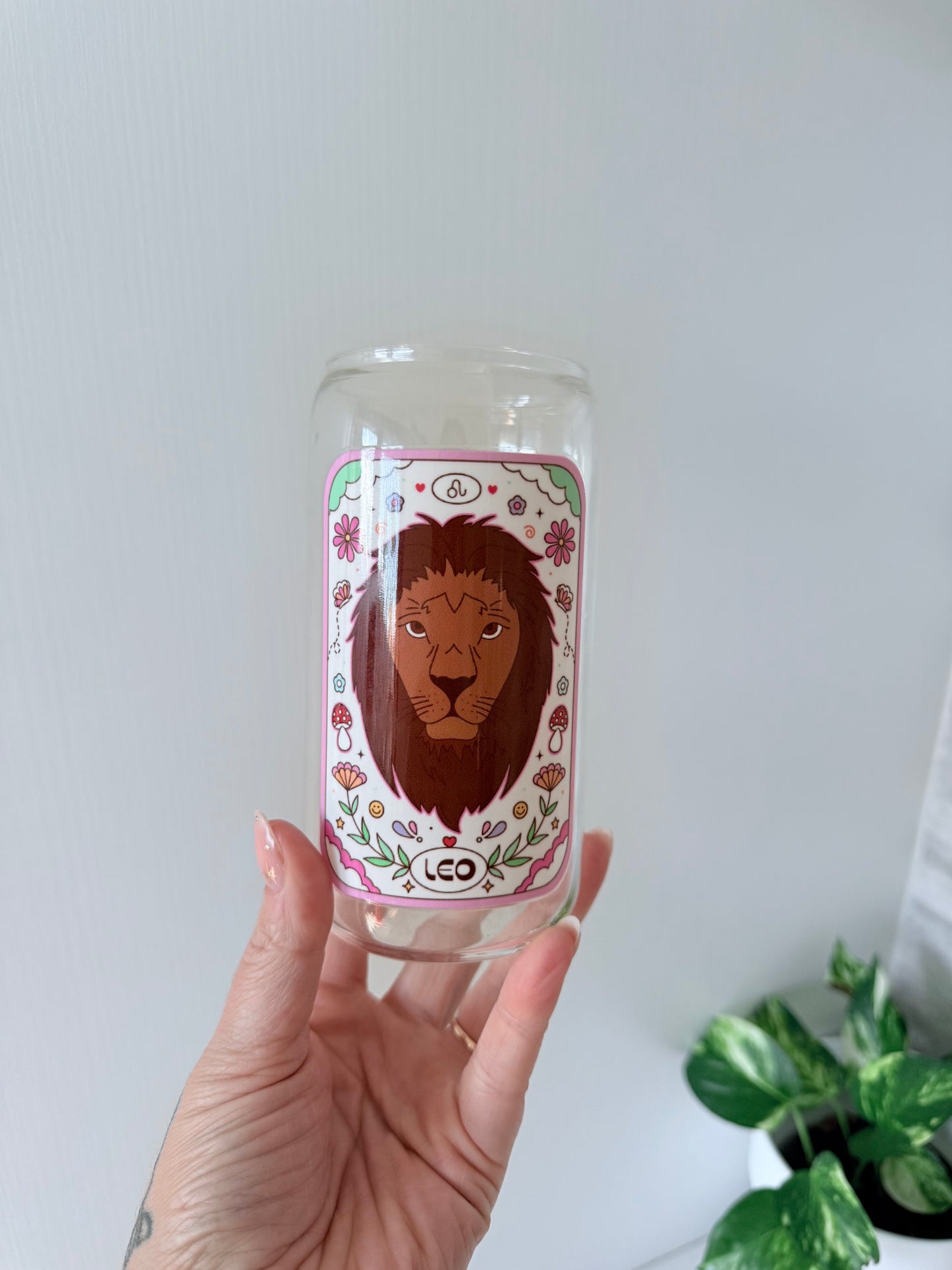 Zodiac Glass Can