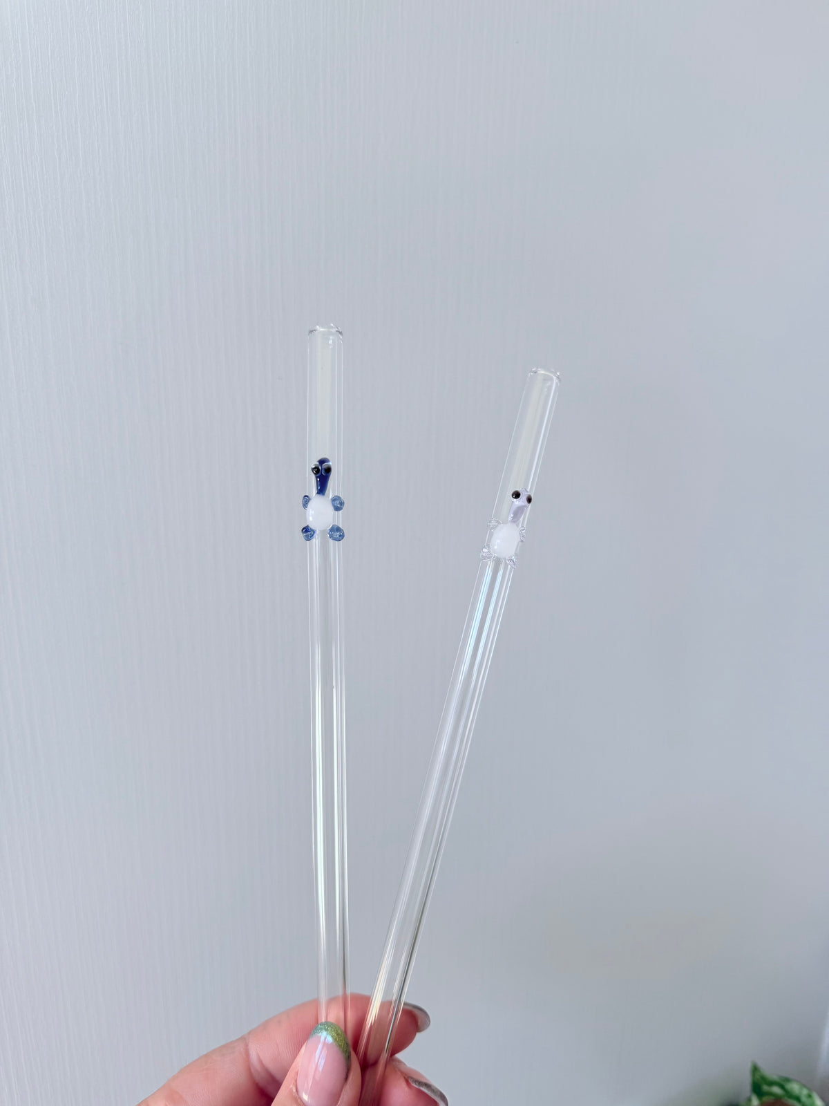 Turtle Glass Straw