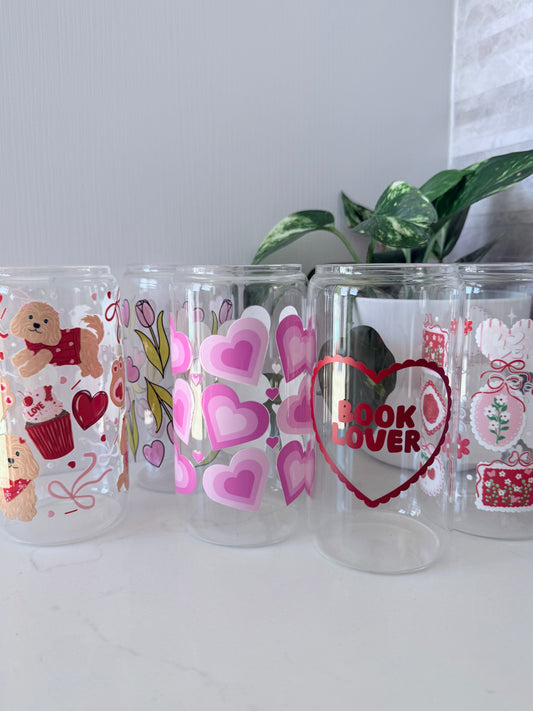 Pink Crush Glass Can