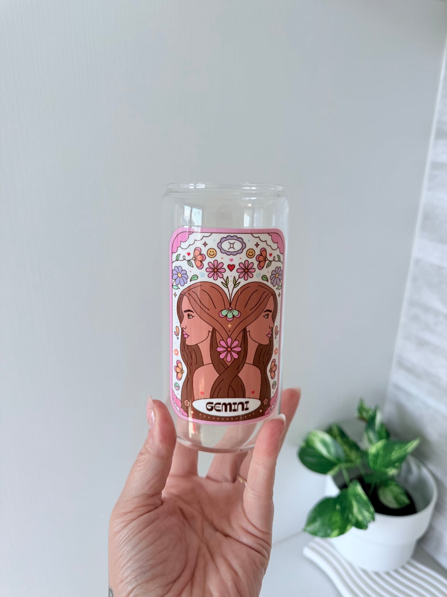 Zodiac Glass Can