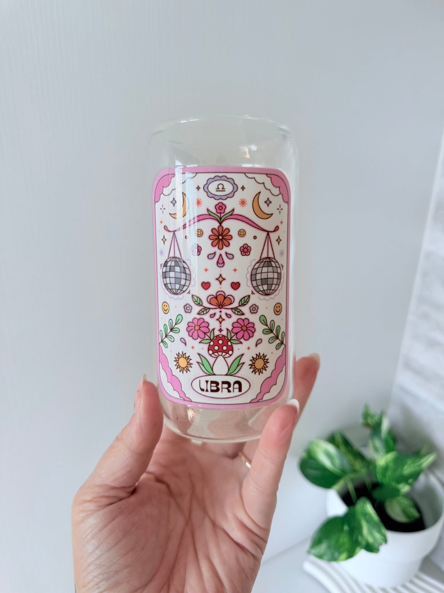 Zodiac Glass Can