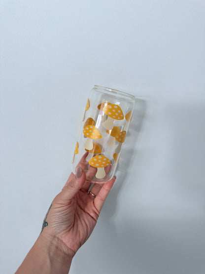 Mushroom Glass Can