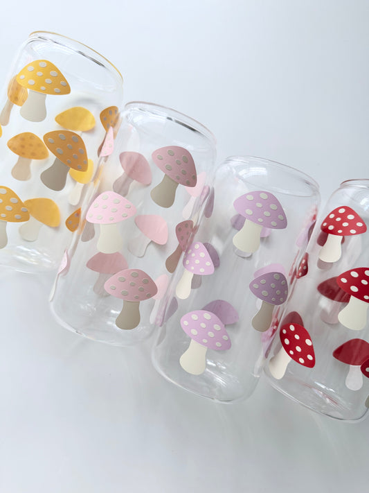 Mushroom Glass Can