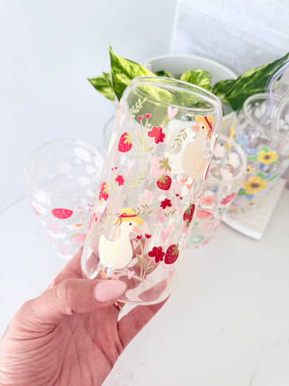 Berry Silly Goose Glass Can