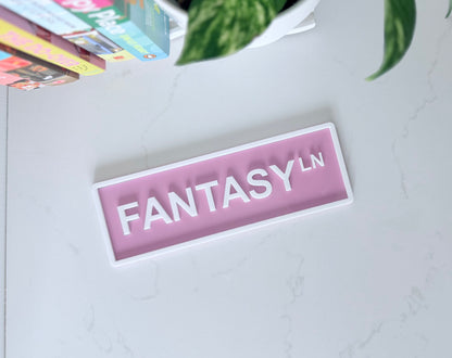 Acrylic Library Sign