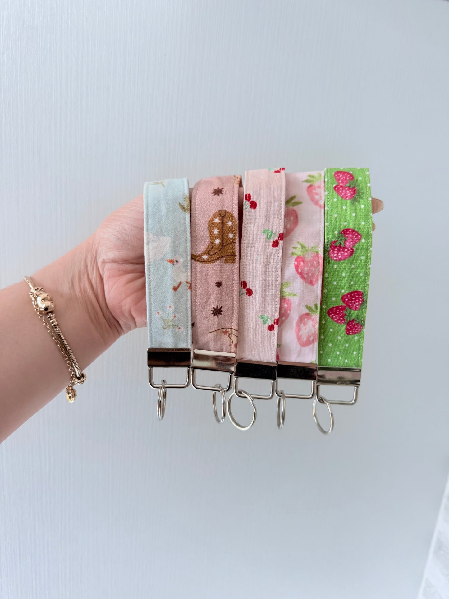 Fabric Wristlet Keychain