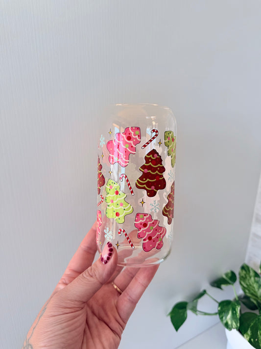 Christmas Cookie Glass Can