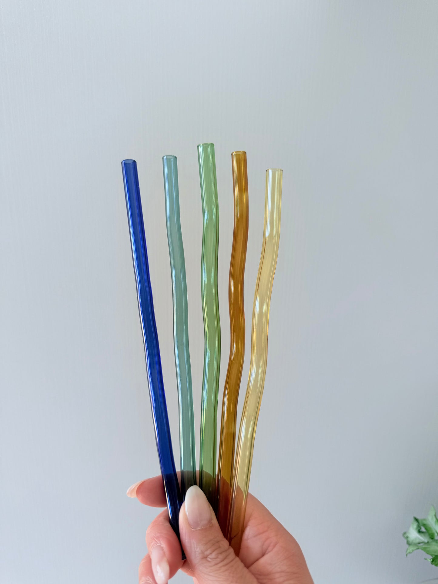 Wavy Glass Straw
