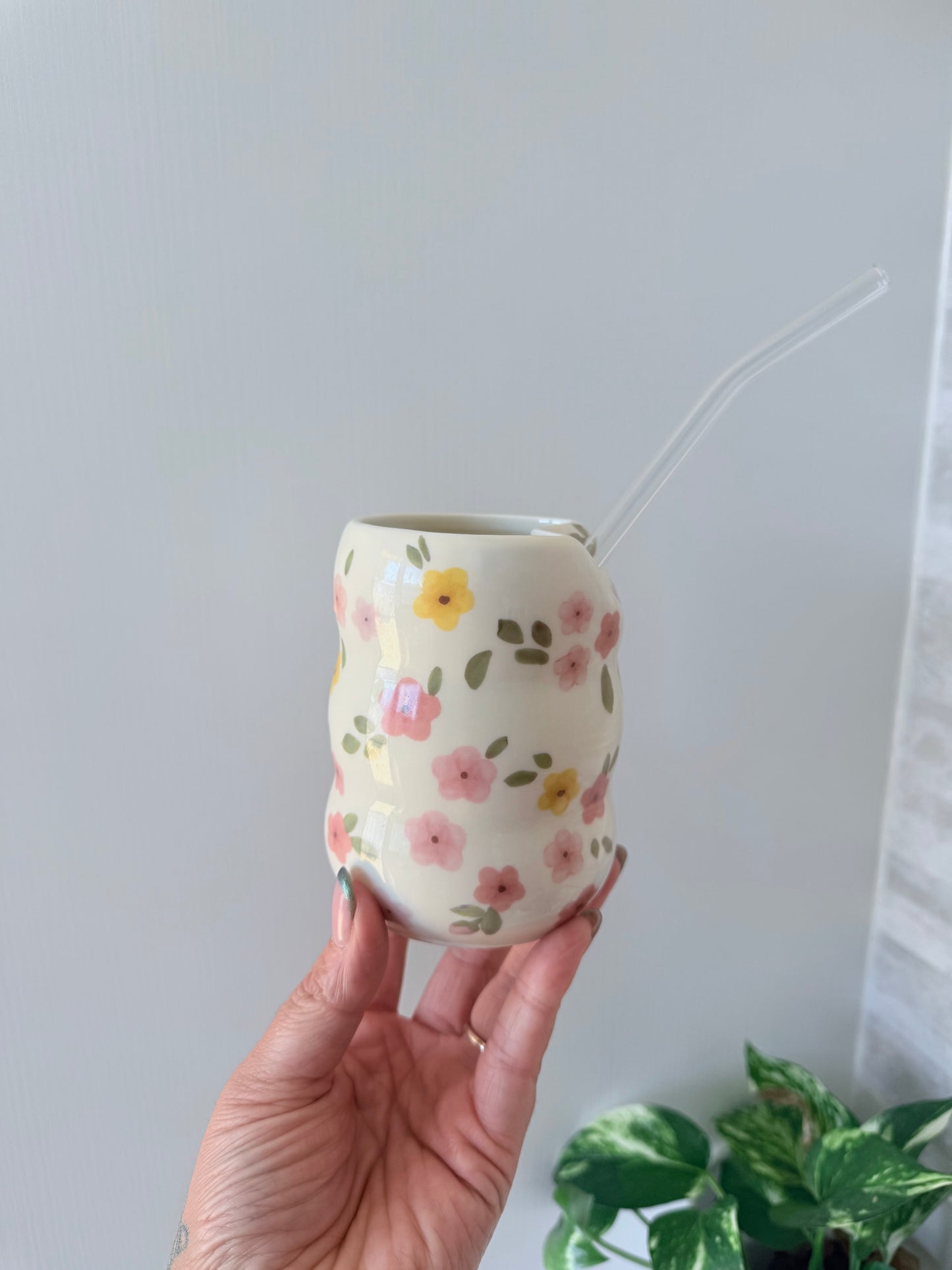 Flower Ceramic Coffee Cup