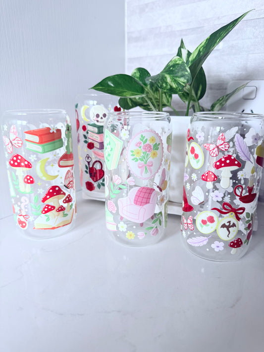 Romance Reader Glass Can