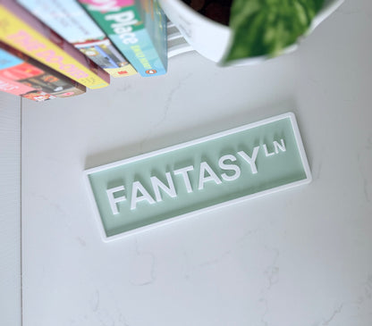 Acrylic Library Sign