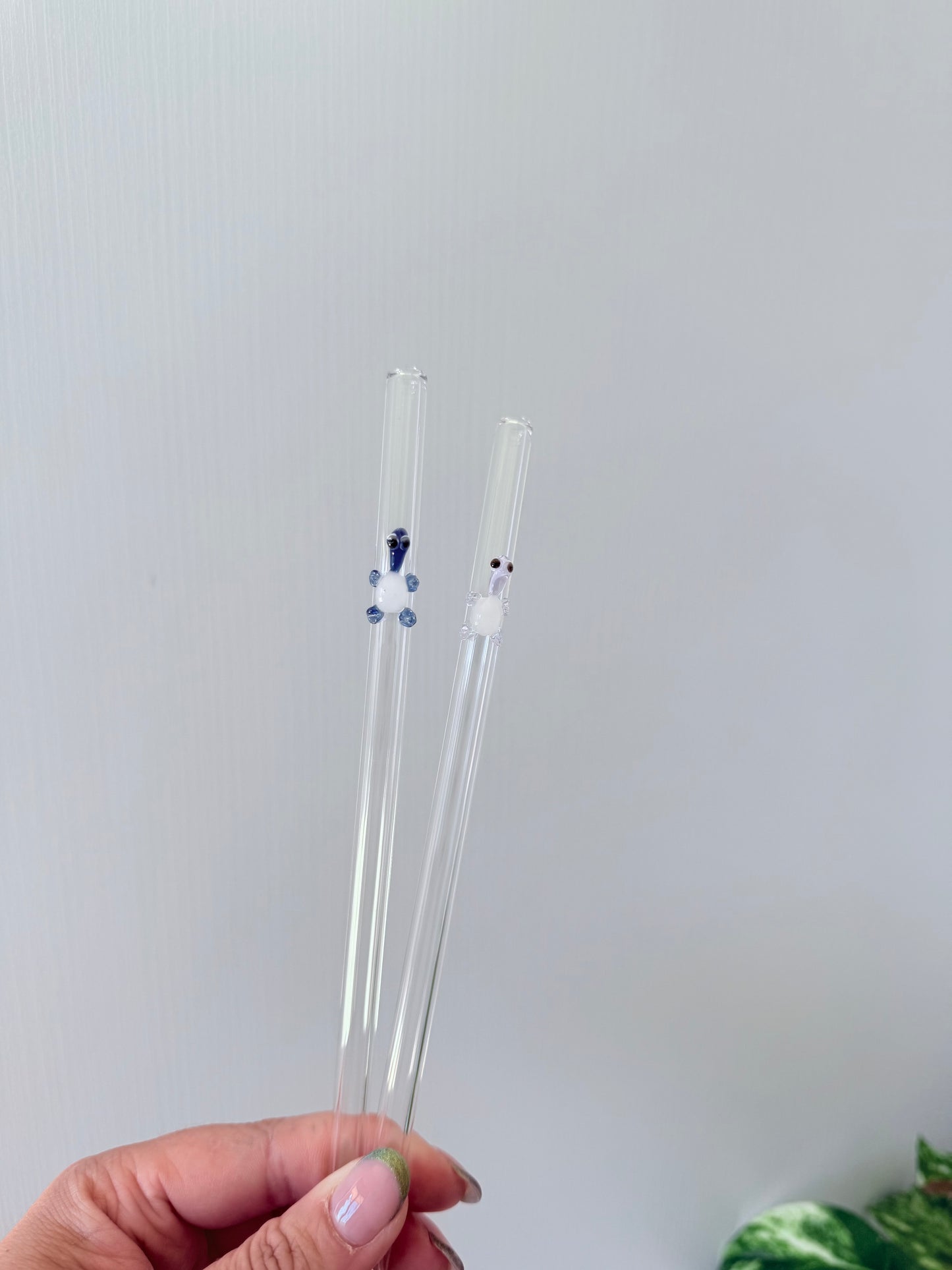 Turtle Glass Straw