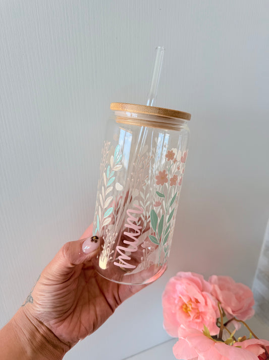 Mother’s Day Glass Can