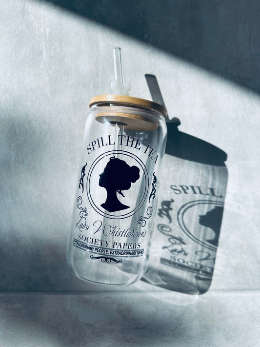 Bridgerton Glass Can