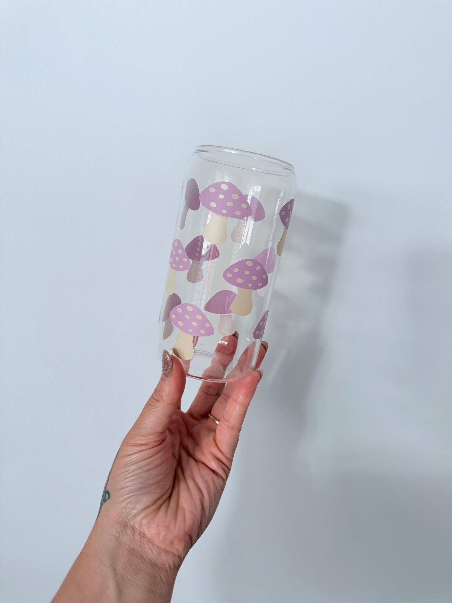 Mushroom Glass Can