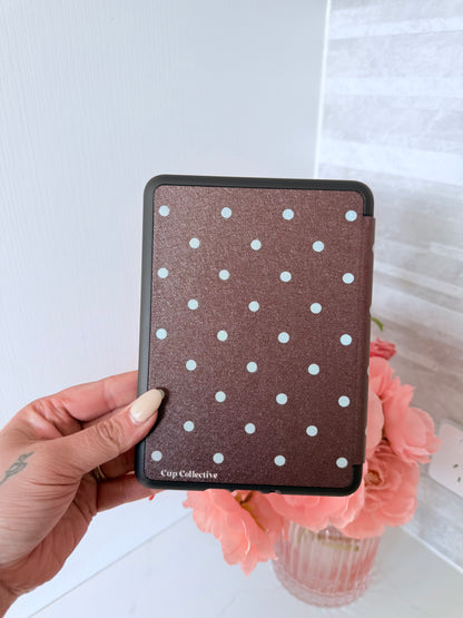 Brown Polka Kindle Case