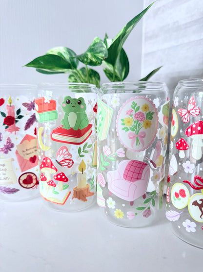 Frog & Fiction Glass Can