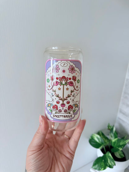 Zodiac Glass Can