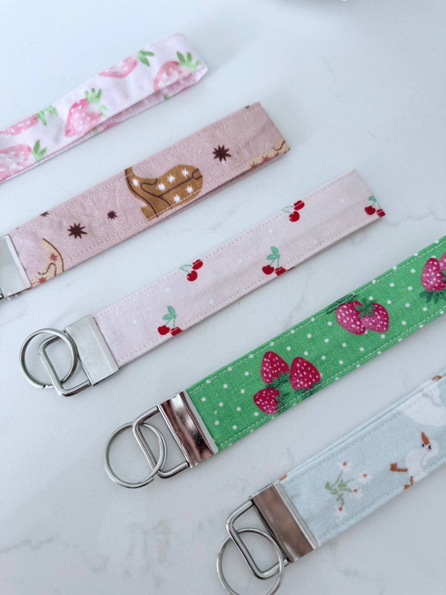 Fabric Wristlet Keychain