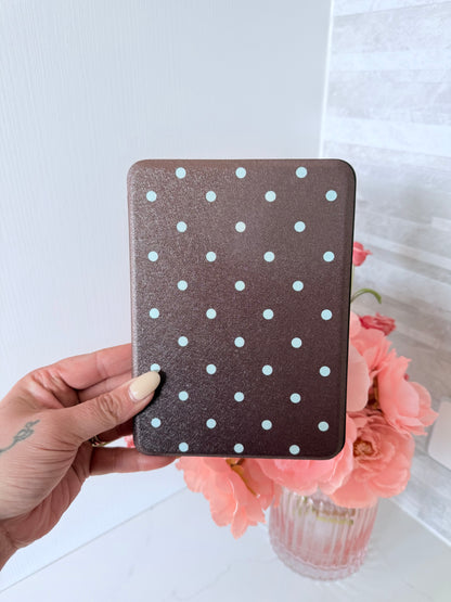 Brown Polka Kindle Case