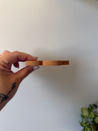 Cork Daisy Coaster