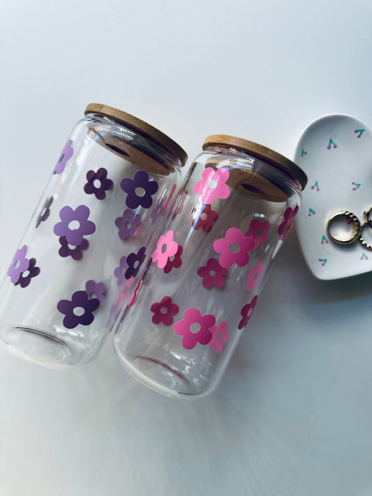 Daisy Glass Can