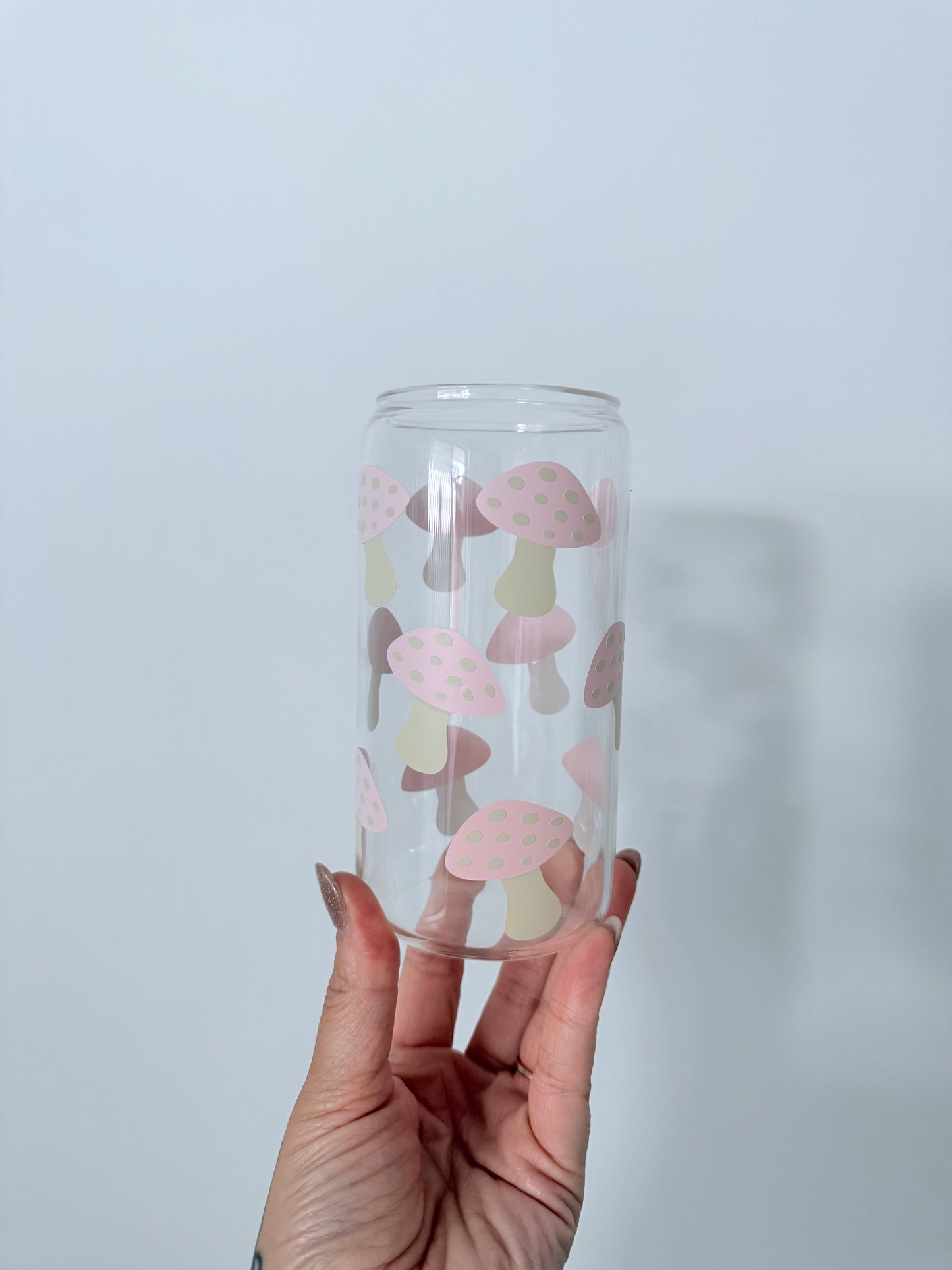Mushroom Glass Can