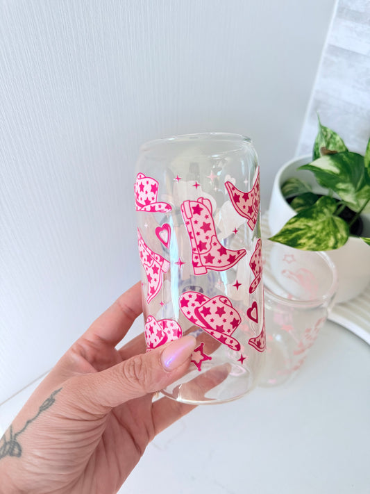 Cowgirl Era Glass Can
