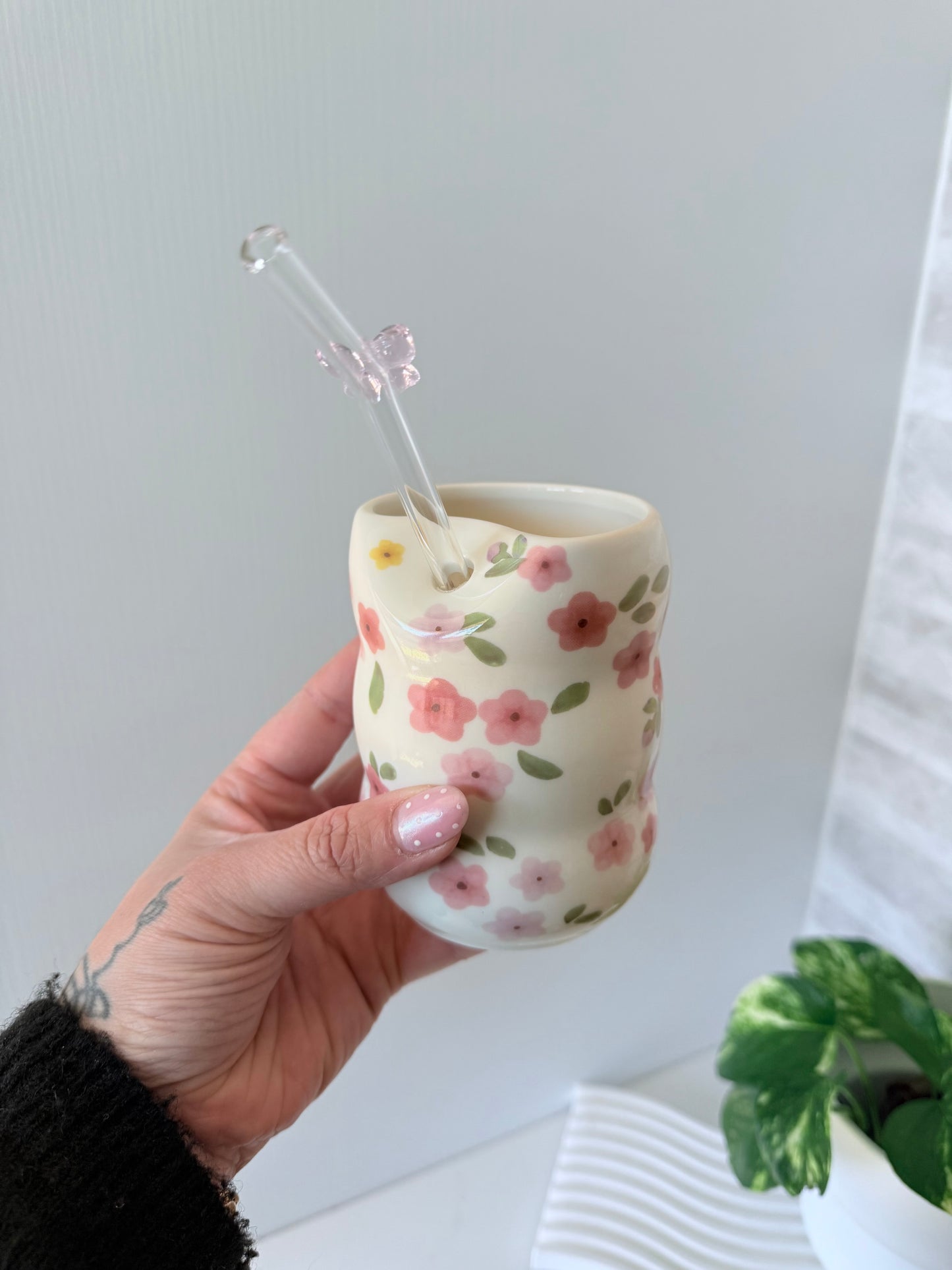 Flower Ceramic Coffee Cup