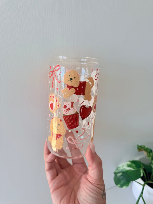 Puppy Love Glass Can (Pre-Order)