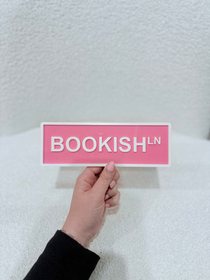 Acrylic Library Sign