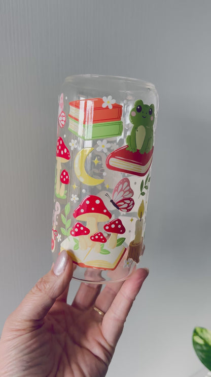 Frog & Fiction Glass Can