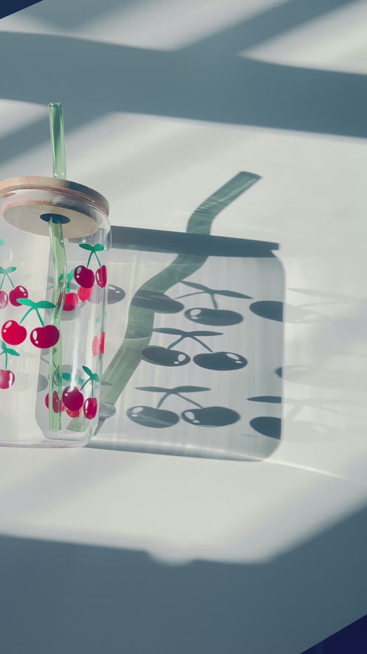 Cherry Glass Can