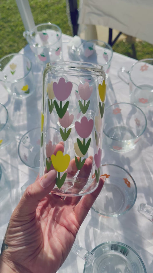 Tulip Glass Can